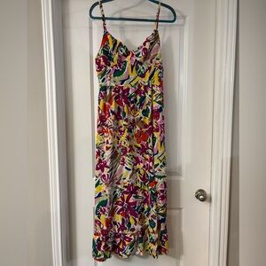 Tropical Multicolor Maxi Dress